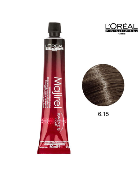 Majirel 6.15 Louro Escuro Cendré Dourado 50ml L'Oreal Profissional Majirel L'Oreal