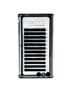 Oxeye extensiones de pestañas curva D 0,07 mm, 13 mm