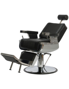 Grateau sillón de barbero reclinable negro 2