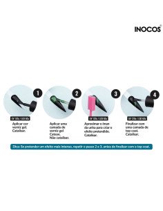 Inocos imanes para efecto ojo de gato, 3 unidades 2