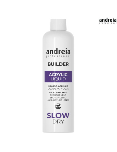 Líquido Acrílico Secagem Lenta 250ml Andreia Builder Andreia Acrílico