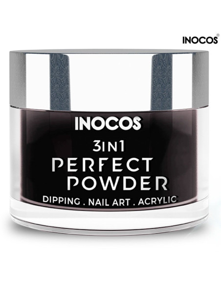 P66 Preto Pretíssimo 20g Perfect Powder 3 IN 1 Inocos Dipping Powder Inocos