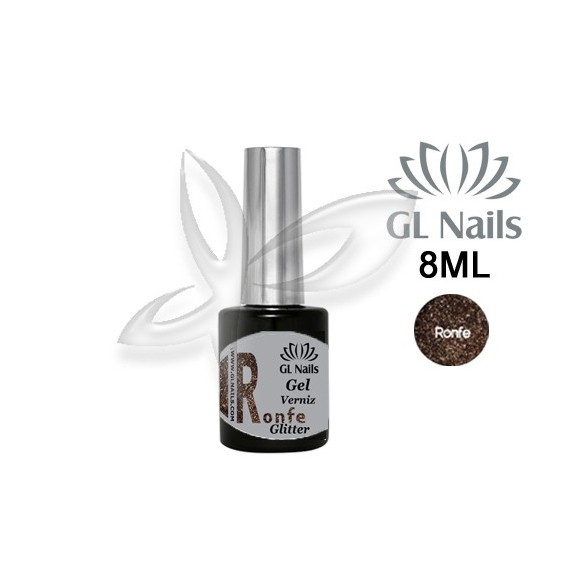 GL Nails esmalte semipermanente glitter Ronfe 8 ml