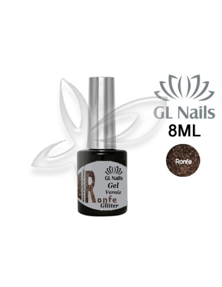 Verniz Gel glitter Ronfe 8 ml Verniz Gel     GLNAILS 