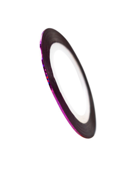 Cinta nail art con purpurina rosa oscuro