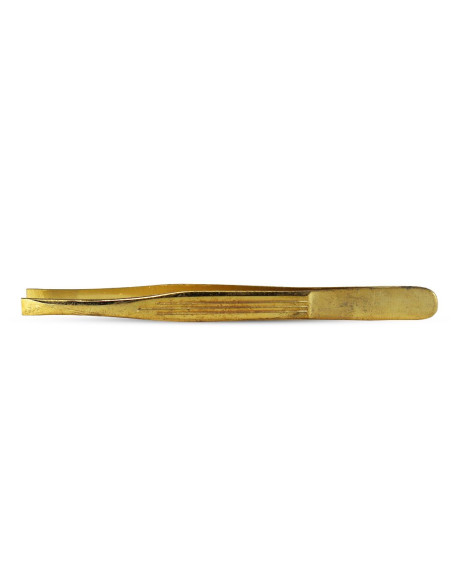 Pinza recta dorada