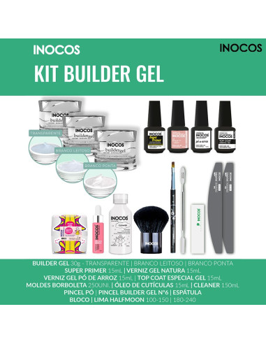 Kit Gel de Construção Inocos Unhas de Gel