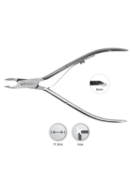 Stell Pro alicate de cutículas 11,5 cm punta 8 mm