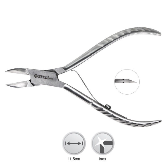 Stell Pro alicate inoxidable para pedicura 11,5 cm