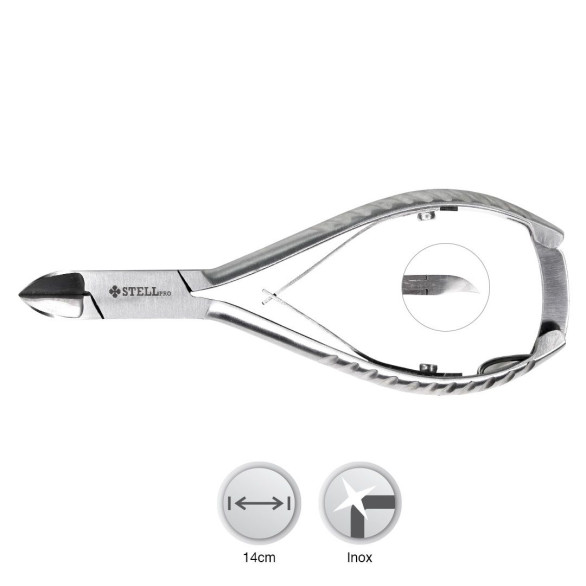 Stell Pro alicate de uñas inoxidable 14 cm