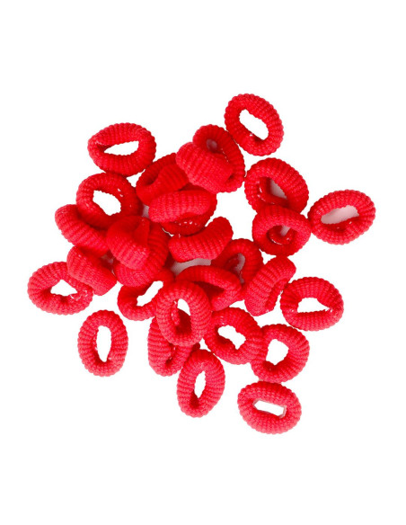 Gomas rojas para el cabello, 200 unidades