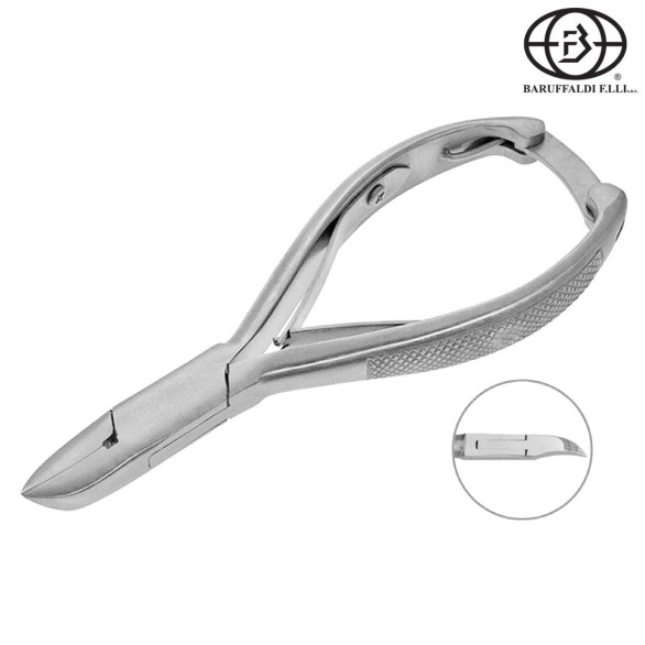 Baruffaldi alicate de uñas de acero inoxidable 14 cm