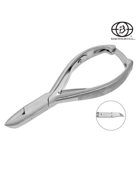 Baruffaldi alicate de uñas de acero inoxidable 14 cm