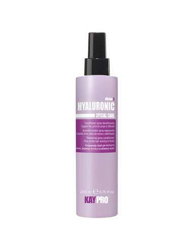 Spray Condicionador de Cabelos Finos 200ml - Hyaluronic - KayPro KayPro  Hyaluronic (Cabelos Finos e Danificados)