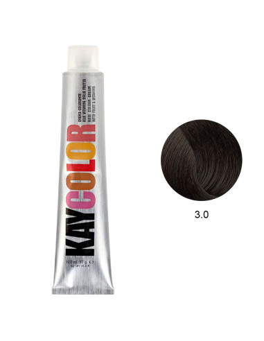 Coloração 3.0 Castanho Escuro Intenso 100ml - Kaycolor Kay Color