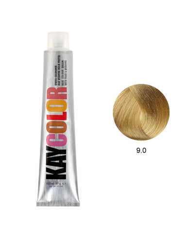 Coloração 9.0 Louro Claríssimo Intenso 100ml - Kaycolor Kay Color