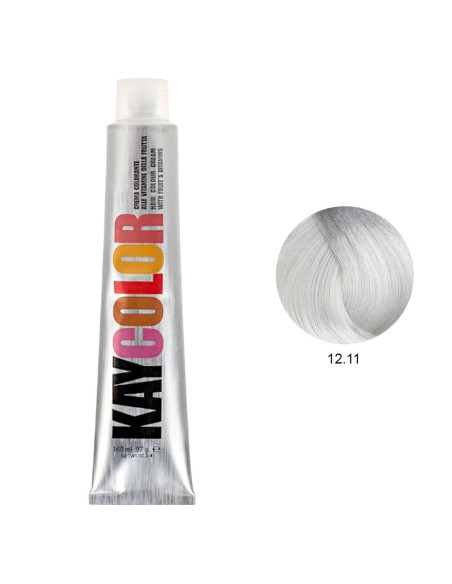 Coloração 12.11 Louro Ultra-Claro Prata Intenso 100ml - Kaycolor Kay Color