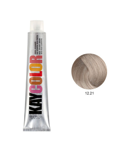 Coloração 12.21 Louro Pérola Super Claro 100ml - Kaycolor Kay Color