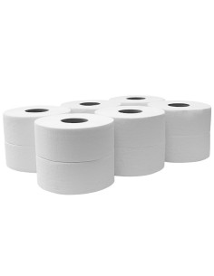 Papel higiénico jumbo industrial 12 rollos de 90 m