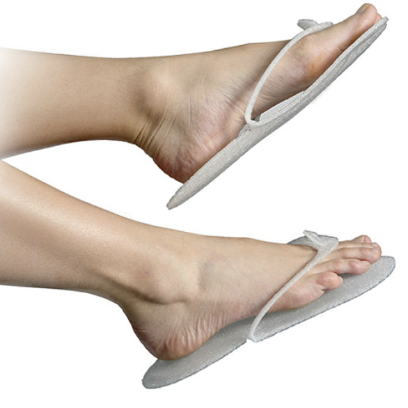 Zapatillas abiertas de espuma desechables, paquete de 25 pares