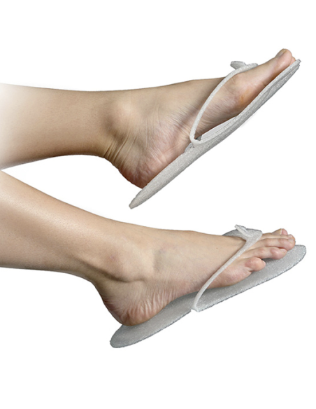 Zapatillas abiertas de espuma desechables, paquete de 25 pares