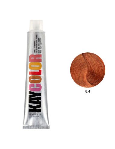 Coloração 8.4 Louro Claro Acobreado 100ml - Kaycolor Kay Color