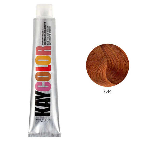 Kaycolor 7.44 rubio cobrizo intenso 100 ml