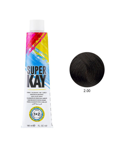 Coloração 2.00 Castanho Muito Escuro 180ml - SuperKay SUPERKAY 