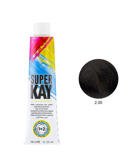 Coloração 2.00 Castanho Muito Escuro 180ml - SuperKay SUPERKAY 