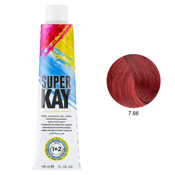 SuperKay 7.66 rubio rojo intenso 180 ml