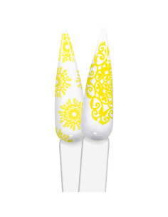 Gel de Estampagem Amarelo 8ml - Inocos INOCOS Nail Art 2