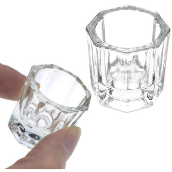 Vaso Dappen de vidrio para acrílico