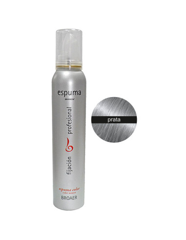 Espuma de Cor Prata 200ml - Broaer Espumas