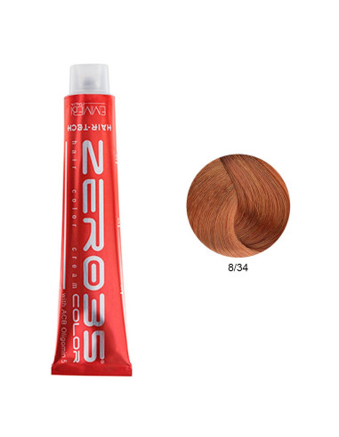 Coloração Hair-Tech 100ml - 8/34 Loiro Claro Arruivado Dourado - Zero35 - Emmebi Coloração ZERO35COLOR