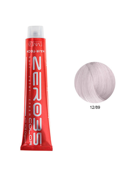 Coloração Hair-Tech 100ml - 12/89 Loiro Ultra Claro Cinza Pérola - Zero35 - Emmebi Coloração ZERO35COLOR