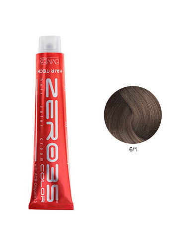 Coloração Hair-Tech 100ml - 6/1 Loiro Escuro Cinza - Zero35 - Emmebi Coloração ZERO35COLOR