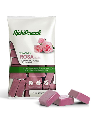 Cera Quente Rosa 1kg - Ricki Parodi Cera Depilatoria Granulada