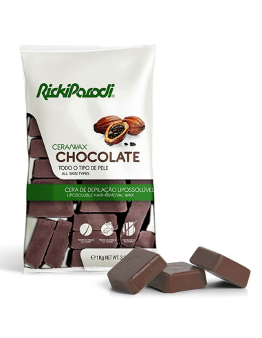 Cera Quente Chocolate 1kg - Ricki Parodi Cera Depilatoria Granulada