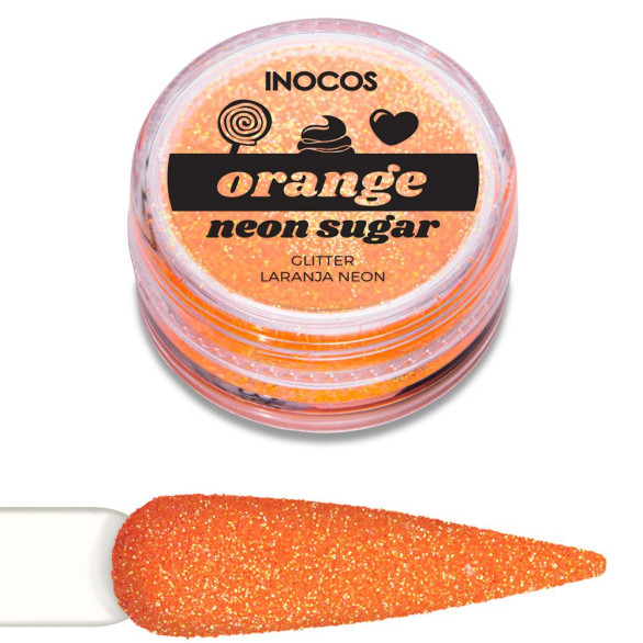 Glitter naranja neón INOCOS 3 g