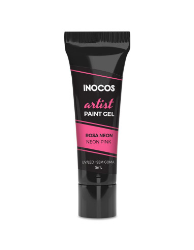 Paint Gel Artist Rosa Neon 5ml - Inocos INOCOS Nail Art