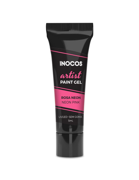 Paint Gel Artist Rosa Neon 5ml - Inocos INOCOS Nail Art