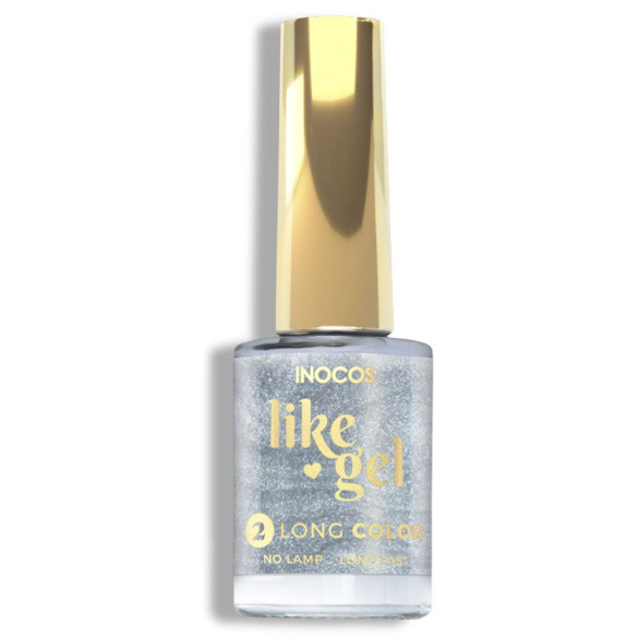 Esmalte Like Gel 102 plata cromada INOCOS 11 ml