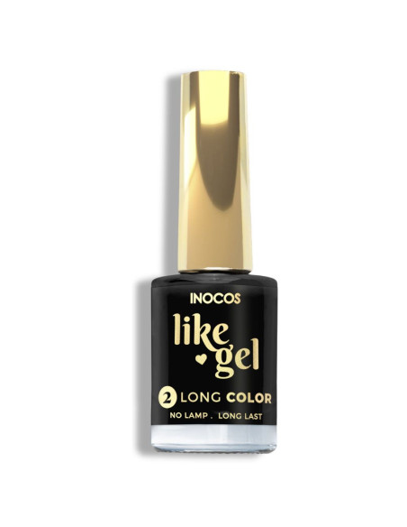 Verniz unhas Inocos Preto Like Gel 128 Manicure e Pedicure