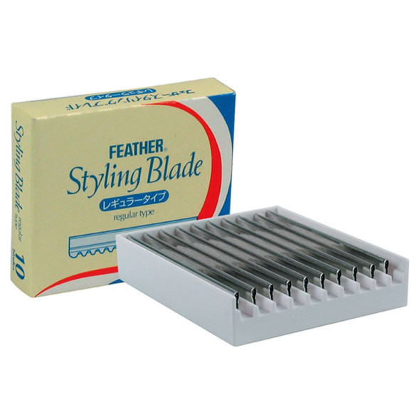 Cuchillas para navaja Feather Styling Blade, 10 unidades