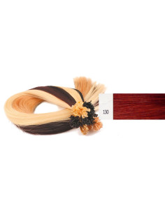 Extensiones pelirrojo luminoso 130, 55 cm, 50 unidades