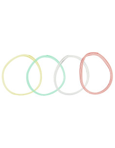 Gomas de cabello grandes de colores, 30 unidades