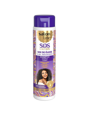 Shampoo SOS Cachos Super Óleos 300ml - Salon Line DESC Salon Line SOS Cachos