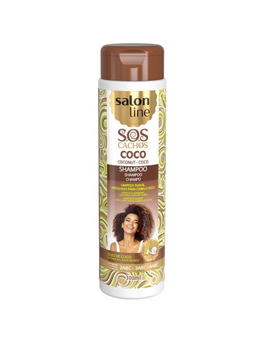 Shampoo SOS Cachos Coco Tratamento Profundo 300ml - Salon Line Salon Line SOS Cachos