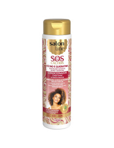 Acondicionador SOS Cachos ricino y queratina Salon Line 300 ml