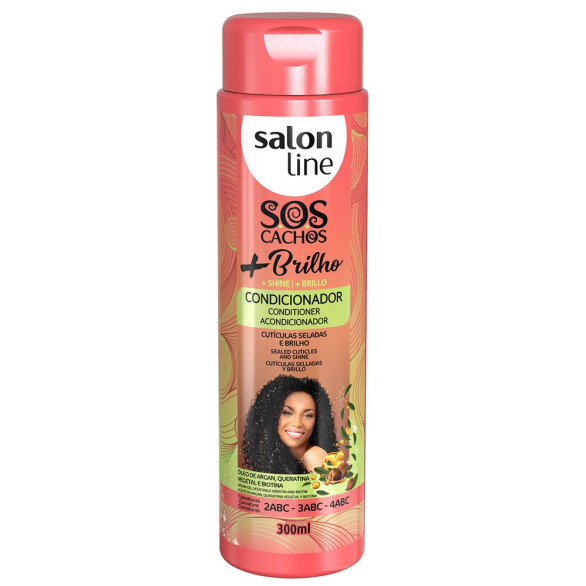 Acondicionador SOS Cachos Mais Brilho Salon Line 300 ml